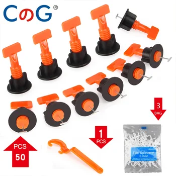 

50pcs/set Level Wedges Tile Spacers For Flooring Wall Tile Spacer Carrelage Tile Leveling System Leveler Locator Spacers Plier
