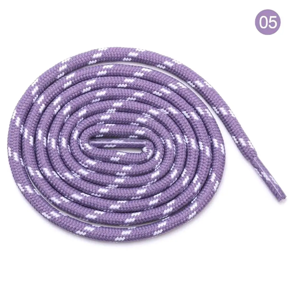 120 cm 06 Unisex Duurzaam Sport Laarzen 120-140cm laces 1 pair Classic Casual Bold round shoelaces Black and white sports white shoe laces - Цвет: 120 cm 06
