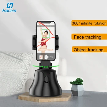 

360° Rotation Selfie Phone Stick Auto Face & Object Tracking Smart Shooting Mount Vlog Shooting Smartphone Camera Mount Holder
