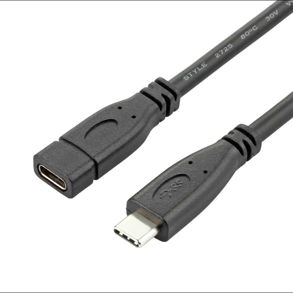 Адаптер «Папа-мама» кабель USB 3,1 type-c удлинитель высокая скорость передачи стандарт 16 ядер Черный
