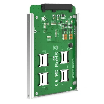 

4 Micro-SD/TF Card to SATA 22Pin Adapter RAID Quad TF Card to SATA 2.5 Converter