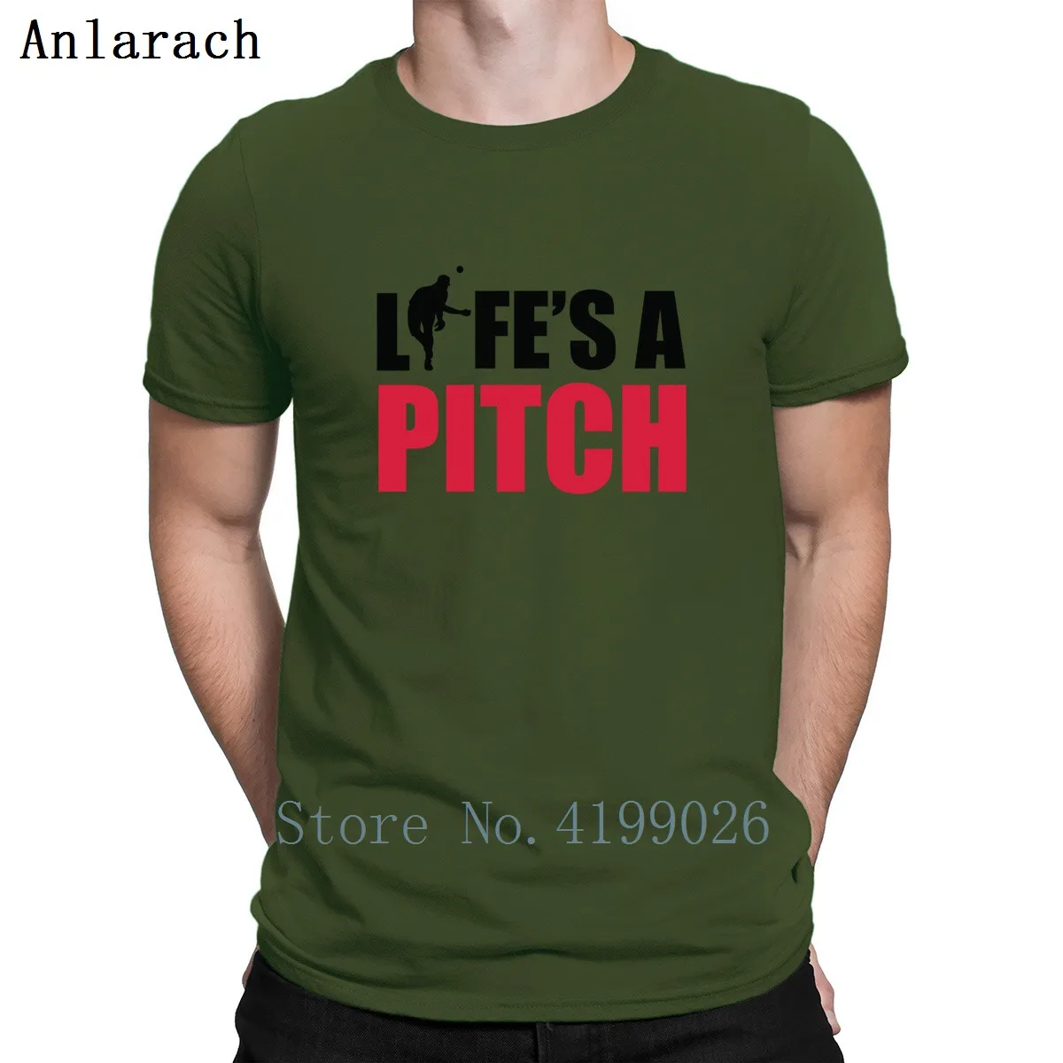 Baseball Life Is A Pitch, футболка в стиле хип-хоп, летняя, потрясающая, красивая футболка для мужчин, круглый воротник, Мужская футболка с надписью Create