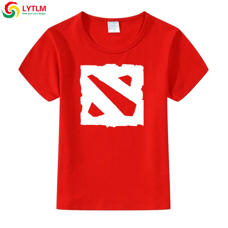 LYTLM Dota/2 футболки Летние Стильные Свободные Детские футболки с короткими рукавами для девочек футболки для маленьких мальчиков винтажная детская футболка