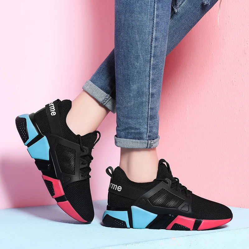 Women's Vulcanize Sneakers Shoes New Platform Microfiber Leather Wedge Heels Casual Shoes Autumn Thick Sole Woman Shoes EA0116
