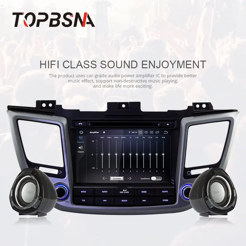TOPBSNA Android 9,0 автомобильный dvd-плеер для HYUNDAI TUCSON ix35 wifi Мультимедиа 2 Din автомагнитола gps навигация стерео аудио