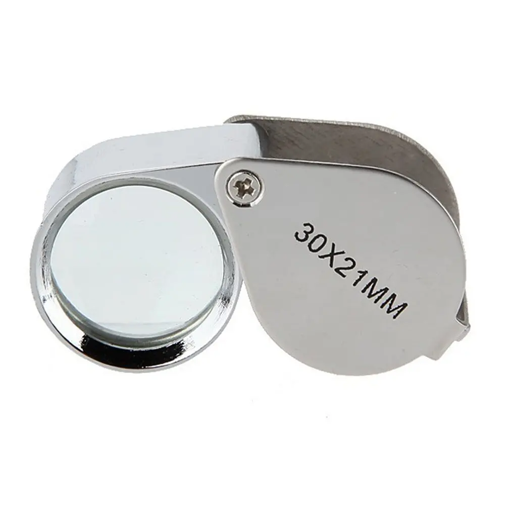 

40x 25mm Jewelers Eyes Optical Glass Loupe Magnifier Magnifying LED Light Mini Lupa Plastic Handheld Lens Loep Opvouwbaar