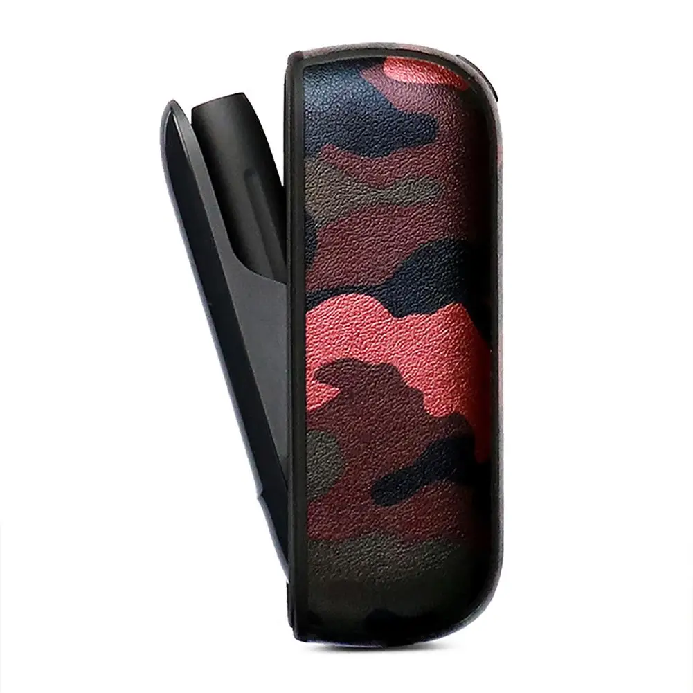 Высококачественные аксессуары для электронных сигарет декоративный защитный чехол прочный тонкий Камуфляжный кожаный чехол для IQOS3.0 - Цвет: Brown