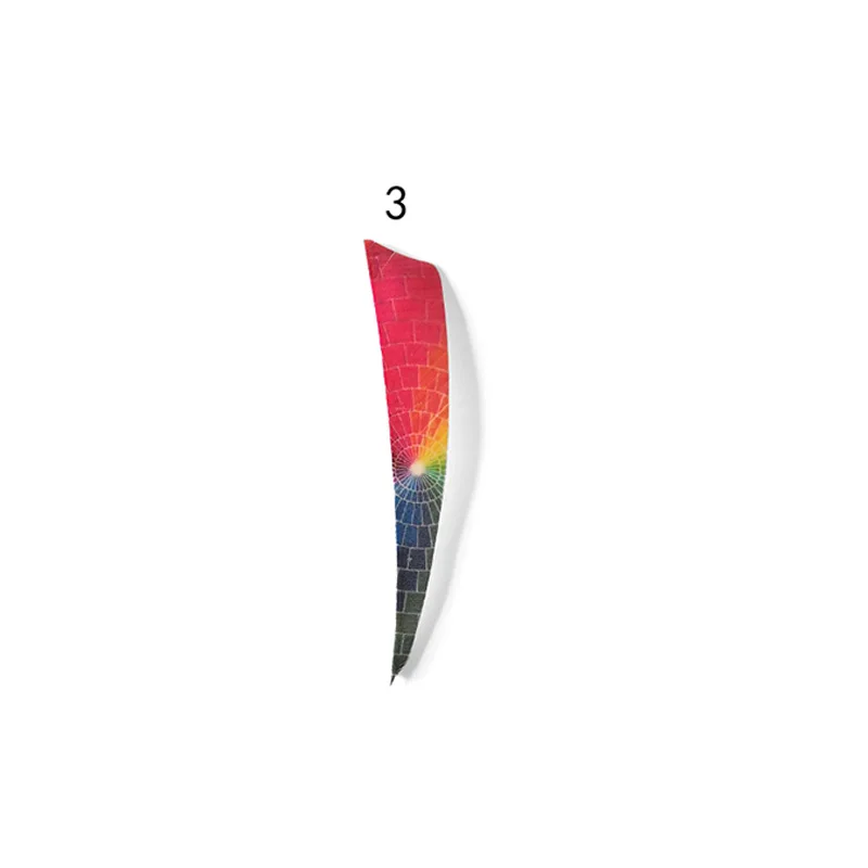 50pcs 4inch Arrow Feathers Natural Turkey Feather Right Wing Corloful Vanes For Bow Hunting Shooting Archery Accessories - Цвет: 3