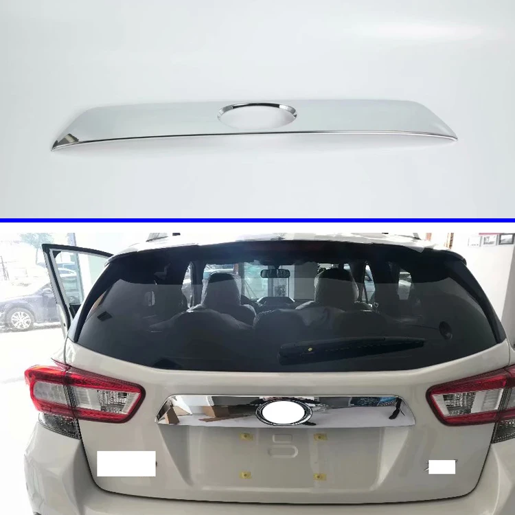

For Subaru XV 2018 2019 Car Accessories ABS Chrome Rear Boot Door Trim Cover Trunk Lid