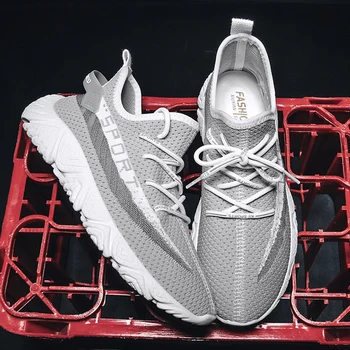 

YOUQIJIA Fashion Men Sneakers Mesh Casual Shoes Lac-up Men Shoes Lightweight Vulcanize Shoes Walking Sneakers Zapatillas Hombre