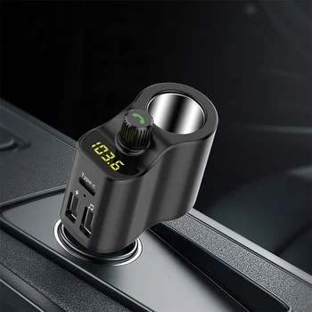 

Dual USB Bluetooth Handsfree Charger FM Transmitter MP3 Player Car Kit Auto Audio Receiver USB Car Charger for Phone 2019