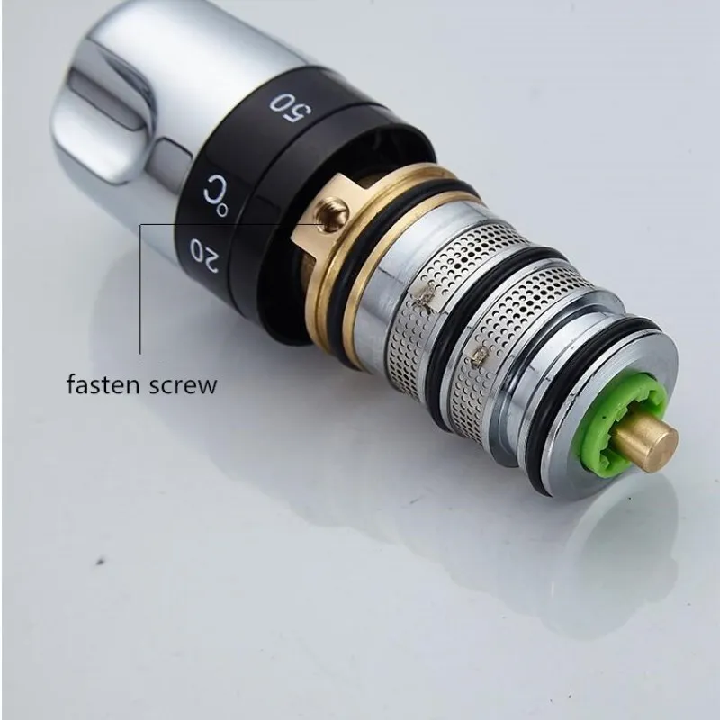 high quality second generation chrome plating thermostat faucet cartridge with filter screen
