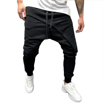 

Style Fashion Personality Sideband Men's Jogging Pants Hip Hop Autumn Casual Street Men's Harlan Pants