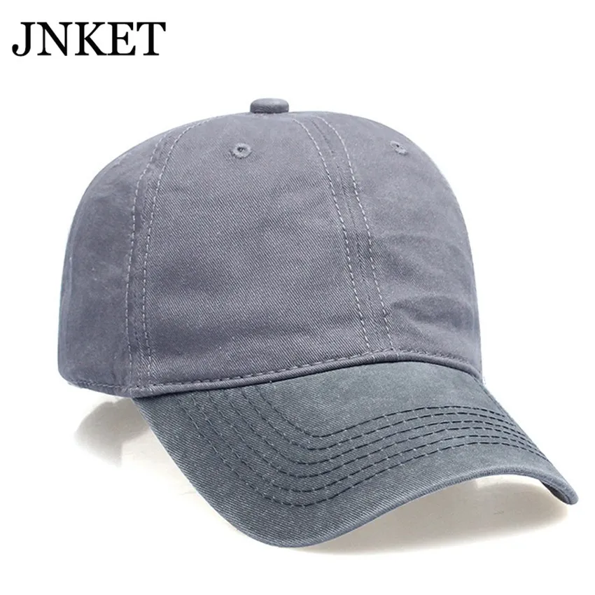 Модная удобная мужская и женская бейсболка JNKET из мытой ткани бейсболки уличная