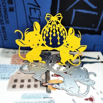 

2020 metal cutting dies cut die mold Animal mouse decoration Scrapbook paper craft knife mould blade punch stencils dies