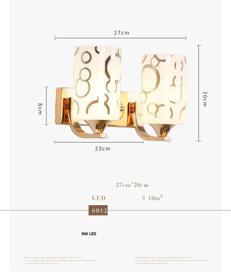 Decor Deco Maison Stair Dressing Table Crystal Wandlamp Bedroom Applique Murale Luminaire Lampara De Pared Interior Wall Light