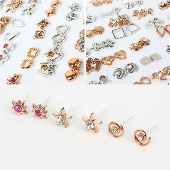 

100 Pairs Assorted Styles Mini Plastic Hypoallergenic Stud Earrings Lot for Kids Heart Child Earring Fashion Jewelry
