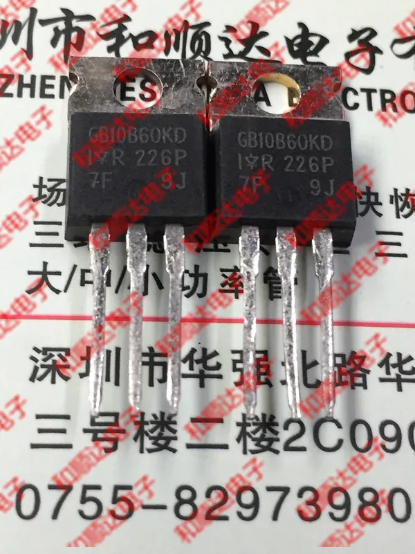 10 шт./лот IRGB10B60KD новые имеющиеся в 220 IGBT600V 12A