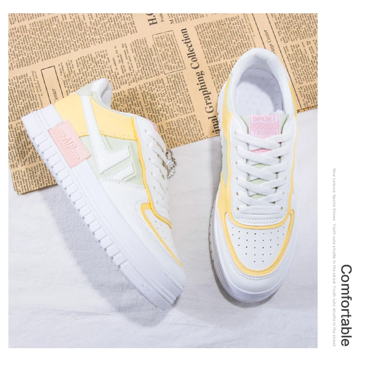 2020 Summer Women Sneakers White Tennis Women Shoes Canvas Slip on Female Row Shoes Platform Flats Casual Ladies Vulcanize Shoes