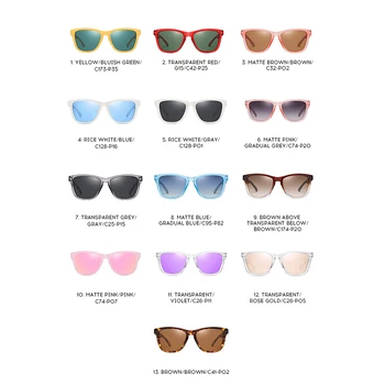 Brand Design Polarized Square Sunglasses Women Men UV400 Candy Color Ladies Driving Sun Glasses 5