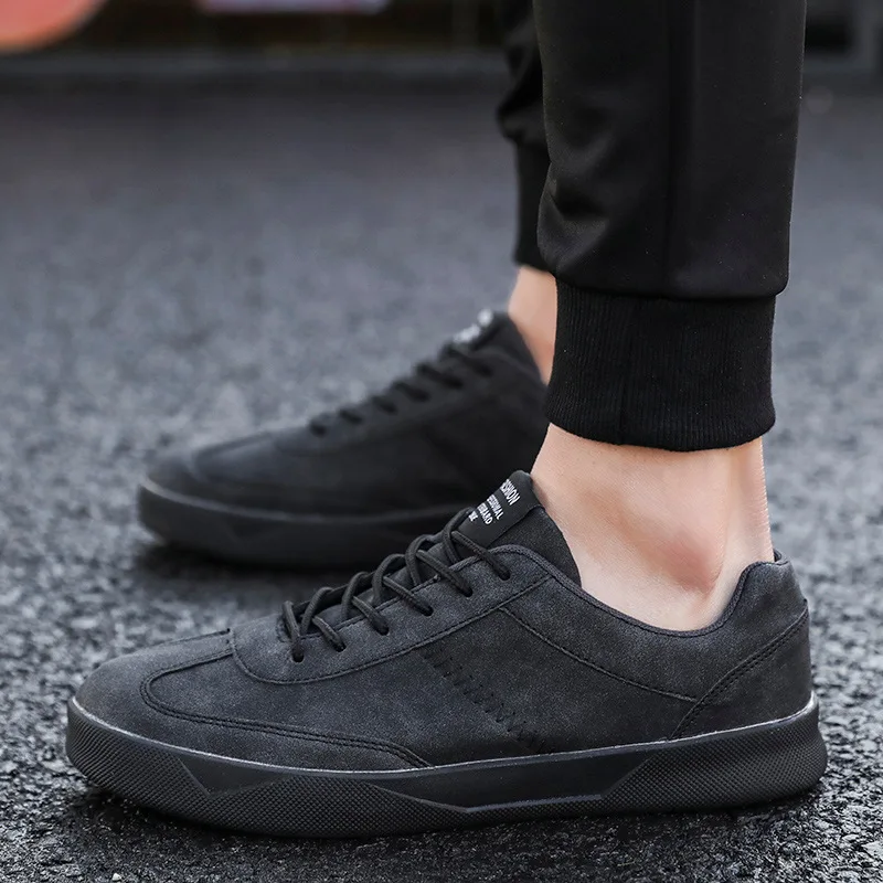 

MEN'S Shoes Autumn 2019 New Style Korean-style Trend Versatile Students Casual Sport Sneakers Men's Teenager Black And White wit
