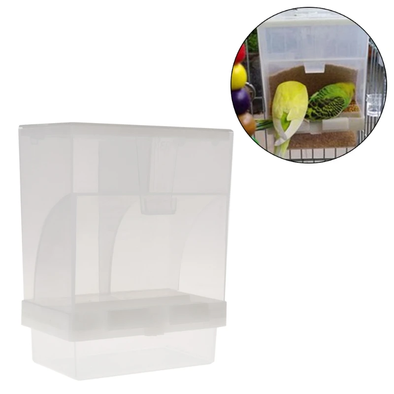 

Bird Poultry Feeder Automatic Acrylic Food Water Container Parrot Pigeon Feeding