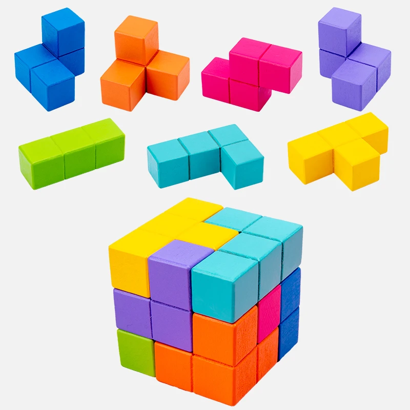 New Kids Wooden Toys 3D Puzzle Logic 