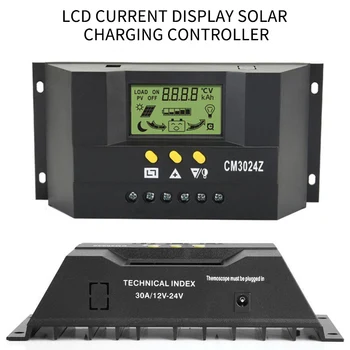 

CM3024Z 12V24V30A Solar Charge Controller LCD Liquid Crystal Current Display Automatic Backlight Solar Charge Controller^1