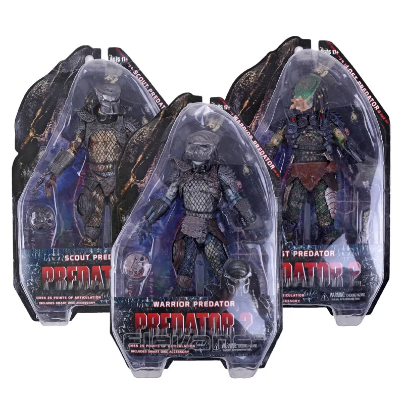 NECA Predator 2 LOST/SCOUT/WARRIOR хищник, ПВХ фигурка Коллекционная модель игрушки 7 - Цвет: Lost Scout Warrior