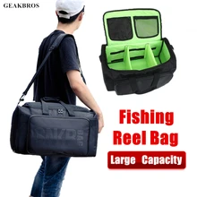 Большая рыболовная Катушка Сумка носимая водонепроницаемая рыболовная снасть сумка для спорта на открытом воздухе путешествия фитнес сумка Рыболовная Наплечная Сумка Рюкзак