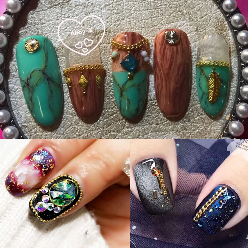 9 типов золотых и серебряных металлических цепочек в стиле панк 3d украшения для