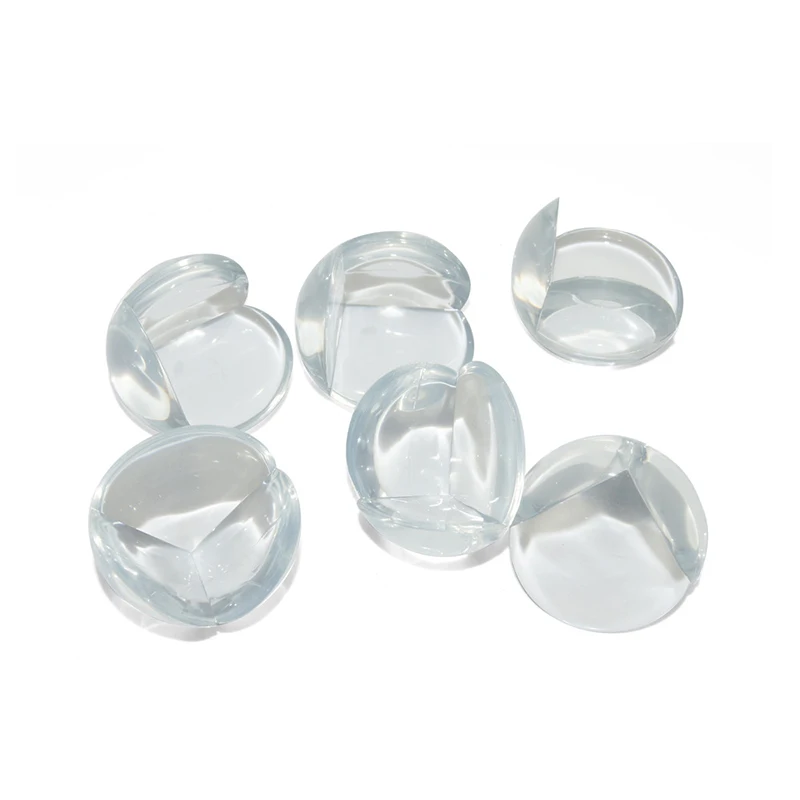 

12Pcs Silicone Protective Cover Child Safety Home Desk Corner Transparent Silicone Anti-Collision Angle Protective Cover