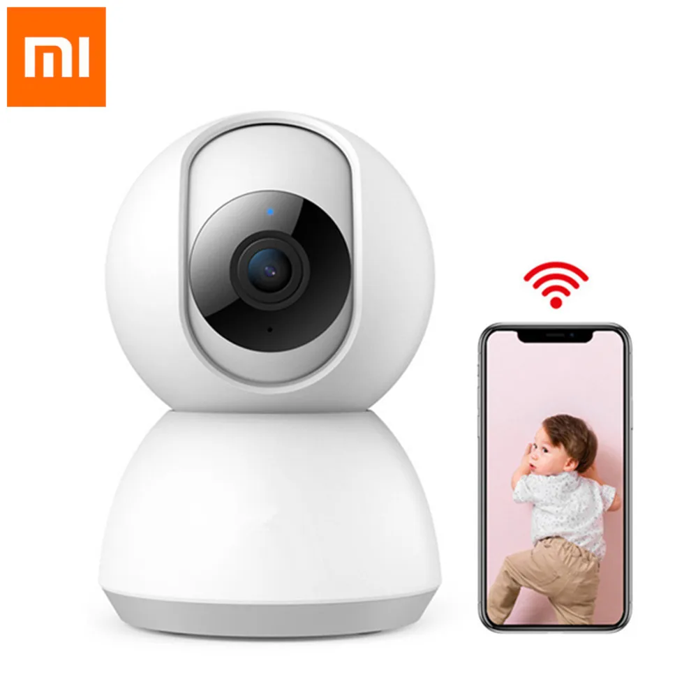 

Xiaomi Mijia Baby Monitor 360 Degrees 1080P IP Camera Night Vision IR Motio Detection Two Way Audio IP Camera Pan-Tilt Version