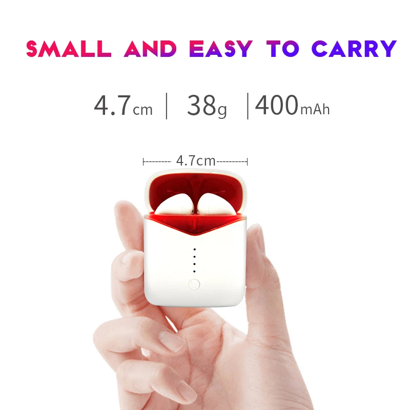 Newest Mini Wireless Bluetooth Earphones 5.0 Handsfree Stereo Earbuds Headset With Charging Box Invisible Earbud for Smart Phone