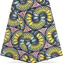 Африканская вощеная ткань принтом Анкара ткань африканская ткань высокого качества 12 ярдов хлопок ткань для платья африканская настоящая восковая HH-Y20