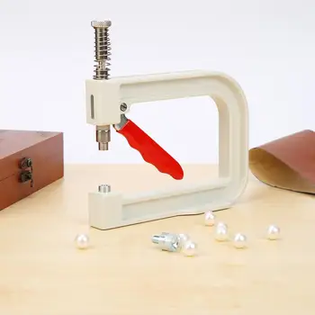 

Manual Nailed Bead Machine Clothing Manual Pearl Cap Bead Rivet Craft for DIY Repair Knitting Lace Hat Hair Tools