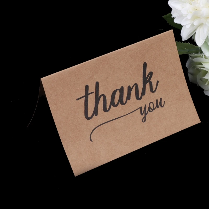 

Blank Thank You Paper Cards Note Envelopes Greeting Wedding Party Reception Crafts