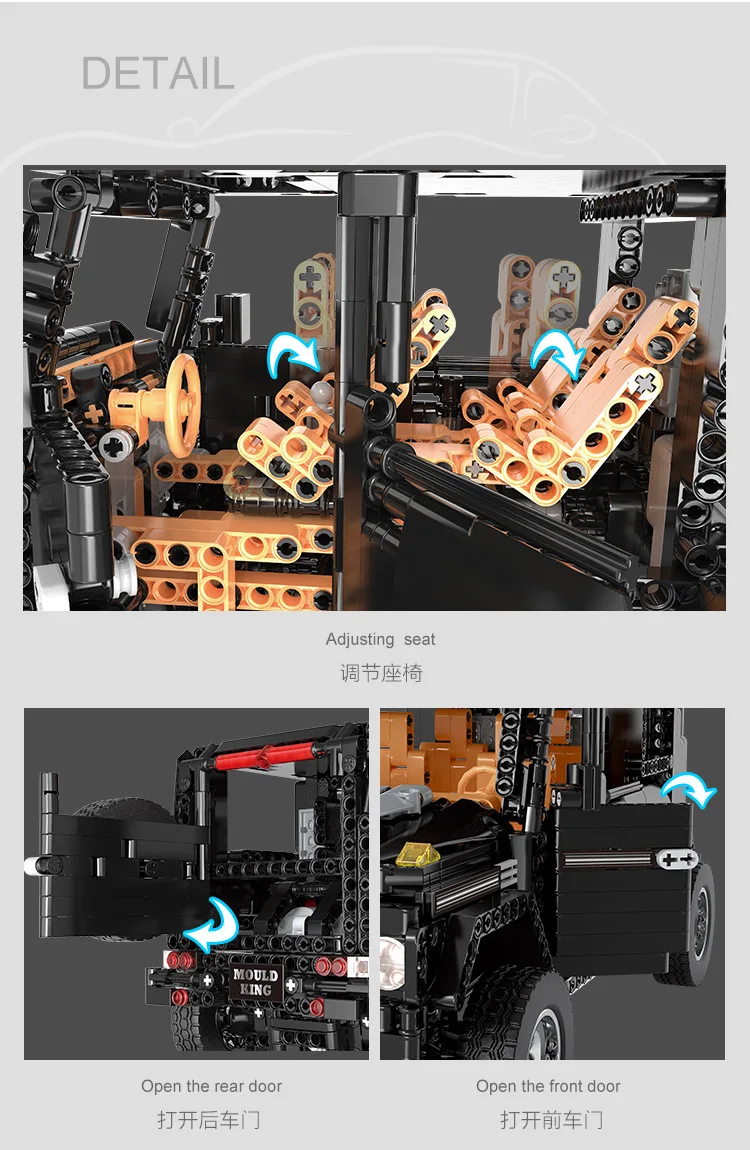 13070 Technic совместимый внедорожник G500 AWD Wagon RC автомобиль MOC-2425 наборы модель строительные блоки кирпичи наборы игрушки для детей