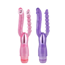 Женский G-spot анус двойной стимуляции AV палочка для мастурбации массаж Вибратор для взрослых