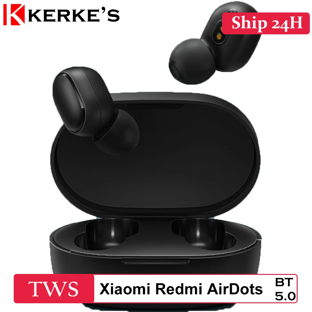 Xiaomi Redmi AirDots TWS True беспроводной Bluetooth 5,0 наушники DSP шумоподавление Гарнитура наушники TWSEJ04LS