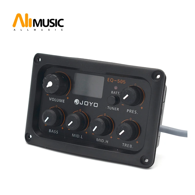Joyo Guitar Equalizer Eq505 5 Band Eq With Tuner For Acoustic Guitar Music Instruments Guitar