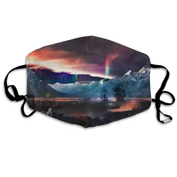 

Mouth Mask For Daily Dress Up, Starry Sky Anti-dust Mouth-Muffle, Washable Reusable Holiday Half Face Masks For Mens And Womens