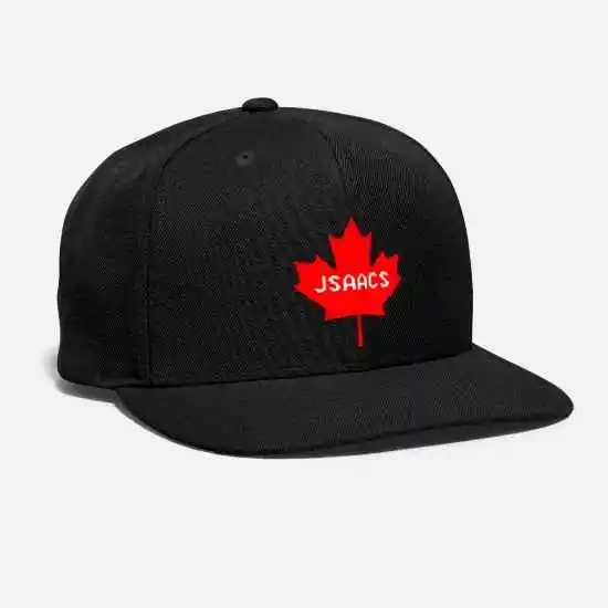Black Флаг Канады Jsaacs вышитые индивидуальные эмблемы значок кленовый лист Ottawa Toronto Ванкувер Квебек унисекс Регулируемая бейсбольная шапка - Цвет: Black