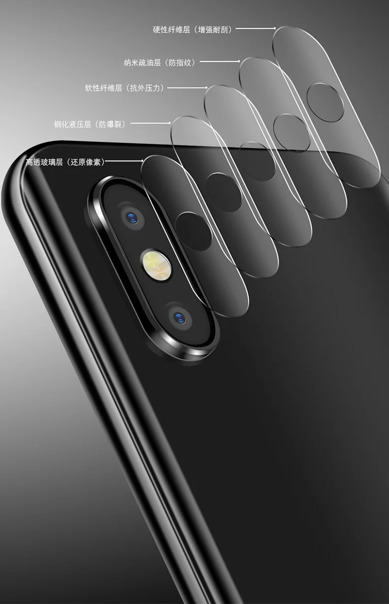 Крышка бампера объектива из закаленного стекла для Redmi note 7 задняя камера