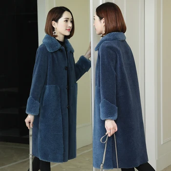 

Fur Coat Women Real 100% Wool Jacket Female Autumn Winter Coat Women Clothes 2020 Korean Sheep Shearling Coat 918196 YY1698
