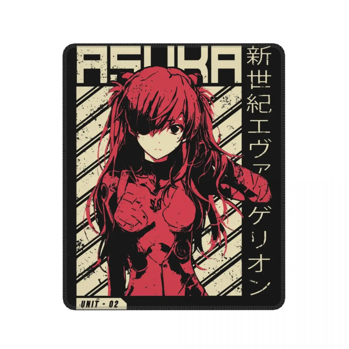 Постер Asuka Evangelion Genesis аниме удивительный коврик для мыши с фиксирующим краем