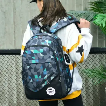 

Backpack Multifunction USB Charging Laptop Shouder Bag Travel Backpack Bags Teenage Travel Bags /BY