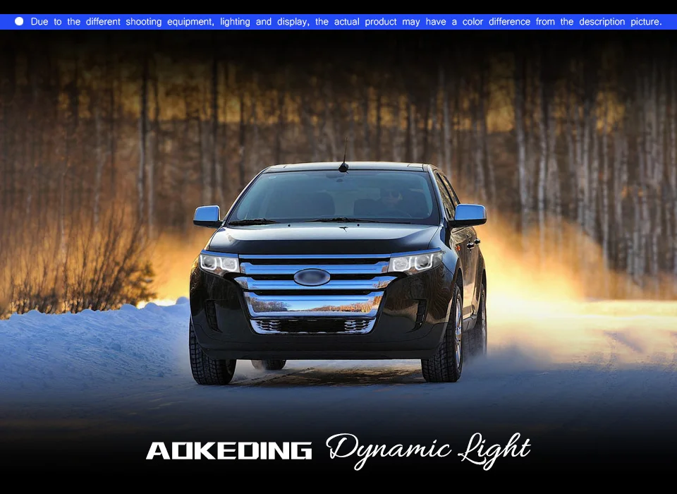 Фары для автомобиля Ford EDGE 2012- DRL дневные ходовые огни головная лампа светодиодный Биксеноновая лампа Противотуманные фары тюнинг автомобильные аксессуары