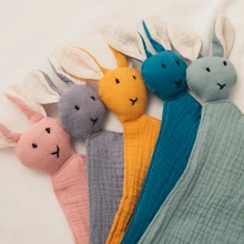 Poupée de sommeil pour nouveau né, serviette douce pour bébé, serviette de bain pour enfants, jouet de sommeil à la mode, serviette apaisante, lapin, bavoir pour enfants 