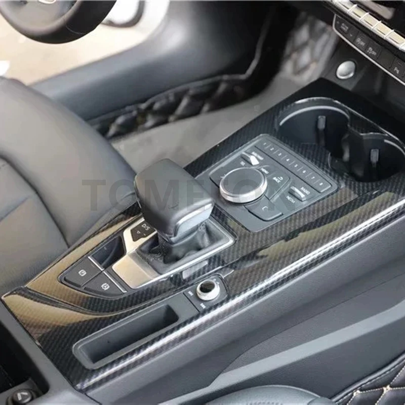 TOMEFON для Audi A5 LHD центральная консоль панель переключения передач наклейка Накладка аксессуары для интерьера АБС углеродное волокно